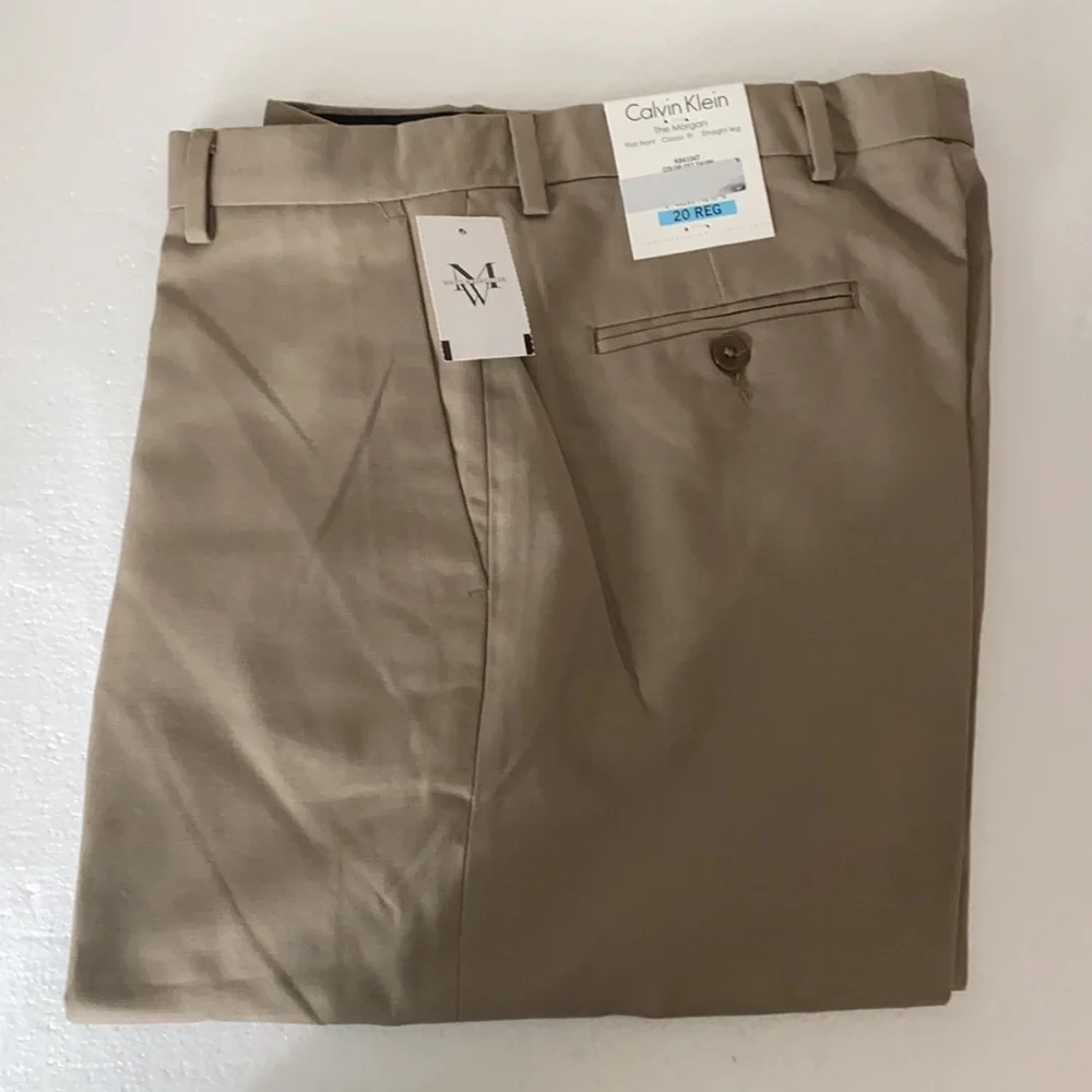 Calvin Klein Boys' Flat-Front Dress Pant, Straight Leg Fit